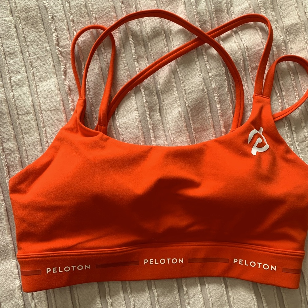 Peloton Orange Sports Bra